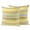Yellow, variant on 2 Pack Outdoor Waterproof Throw Pillow Covers,Classic Yellow Gray Stripes Decorative Square Pillow Case Patio Pillowcases for Chair Couch Sofa 16x16in