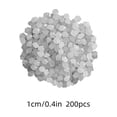 thumbnail image 3 of Tuvgenk Glow in The Dark Garden Stones 200 Pc White Luminous Glow Outdoor Decorative Stones 13-9mm Durable Diamond for Crafts for Landscaping, 3 of 6