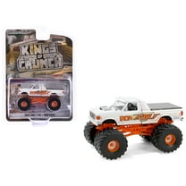 1990 Ford F-350 Monster Truck White "Iron Eagle" "Kings of Crunch" Series 15 1/64 Die Cast Model Car by Greenlight