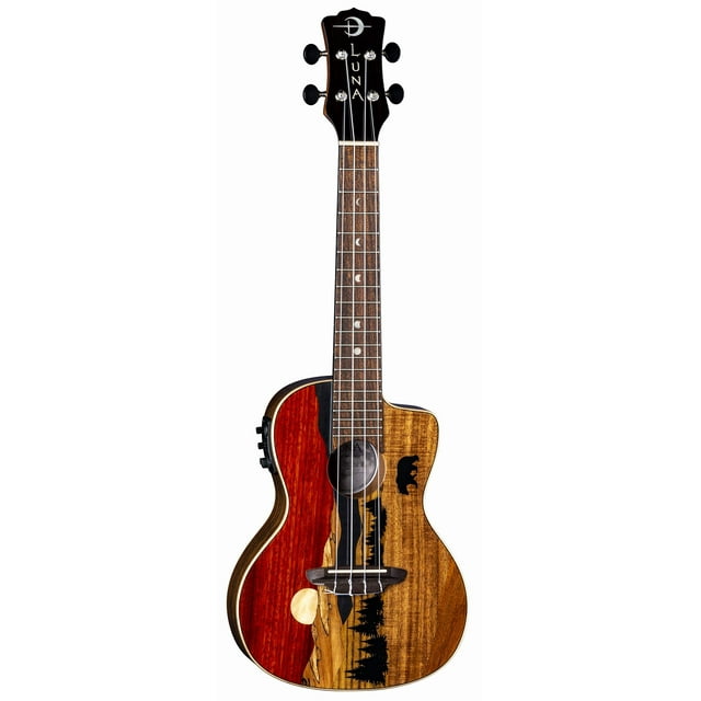 Luna Guitars Vista Bear, 4-String Concert Acoustic/Electric Ukulele (UKEVISTABEARC)