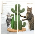 thumbnail image 4 of Pefilos 20" Cat Scratching Post for Furniture Cactus Cat Scratcher for Indoor Cats Featuring with 3 Scratching Poles and Interactive Dangling Ball Cat Tower for Adult Cats, M, 4 of 10