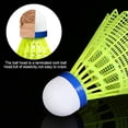 thumbnail image 4 of 6pcs/set Nylon Shuttlecock Table Fiber Ball Head Full Round Wool Style Plastic Badminton for Outdoor Training Use Durable White, 4 of 6