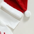 thumbnail image 4 of My First Christmas Baby Girls Outfits The Baby Who Stole Christmas Romper +Flare Pants +Santa Hat Set Fall Winter Xmas Holiday Clothes, 4 of 8