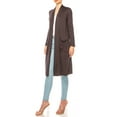 thumbnail image 4 of MOA Collection Women's Comfortable Relaxed Fit Long Cardigan - Perfect for Everyday Wear, 4 of 5