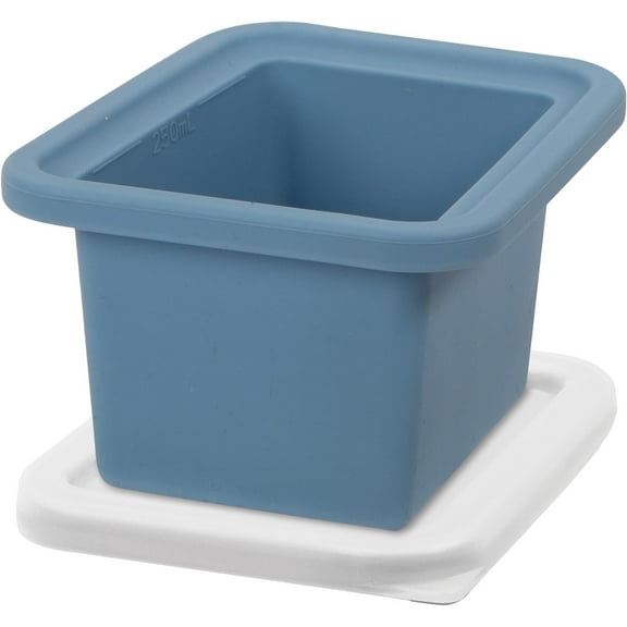 Silicone Freezer Trays with Lid - Freezer Molds for Food, Ice Cube Tray, Food Prep Containers, Freezer Storage Containers, for Soup, Smoothie Cubes, Broth, Leftovers - 2 Cup x2