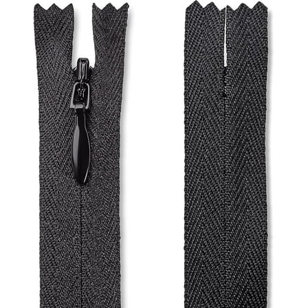 Lakesstory 14 Inch Black Nylon Zipper for Sewing and Crafts