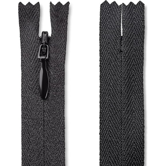 Lakesstory 14 Inch Black Nylon Zipper for Sewing and Crafts