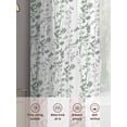 thumbnail image 6 of Green Grey Botanical Sheer Curtains 96 Inch Length 2 Panels for Living Room, Spring Floral Summer Farmhouse Voile Kitchen Curtain Set, Luxury Privacy Drapes Window Treatment for Bedroom, 6 of 7