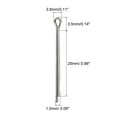 thumbnail image 2 of Uxcell Split Cotter Pin, 1.5mm x 25mm Stainless Steel Clip Fastener Fitting, Silver Tone, 30Pack, 2 of 5