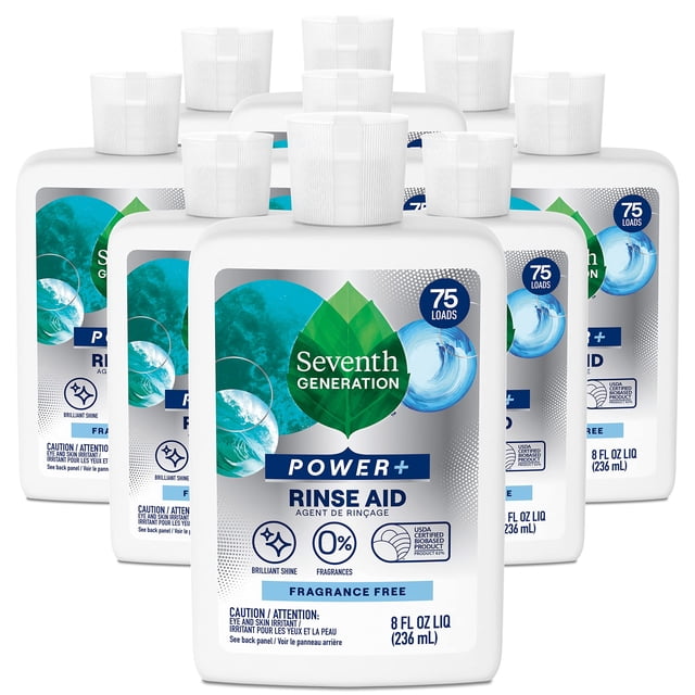 Abrillantador para lavavajillas Seventh Generation Power+ 240 ml (paquete de 9)