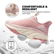 ALLSWIFIT Women’s Slip-On Walking & Running Shoes – Comfortable, Breathable, Non-Slip Tennis Sneakers for Gym, Workout, Cross-Training, and Casual Wear
