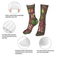 thumbnail image 3 of Goofa Ho Ho Ho Merry Christmas for 16in Socks, Funny Novelty Crazy Design Cotton Socks Sports Socks Knee High Socks For Men, Women,1Pairs - Gift For Working Friends, 3 of 7
