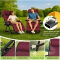 thumbnail image 4 of ZENPETIO Zero Gravity Chair, Reclining Camping Lounge Chair w/Removable Cushion, Upgraded Lock and Cup Holder, Reclining Patio Chairs Folding Recliner for Indoor and Outdoor, 4 of 7