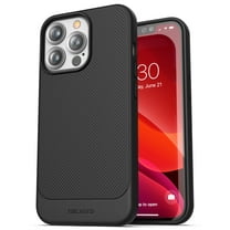 Encased Thin Armor Designed for iPhone 13 Pro Max Case, Slim Fit Flexible Grip Cover (Black)