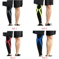 thumbnail image 3 of Yuarrent Antideslizante deporte compresión pierna manga senderismo correr rodillera Deportes y aire libre azul negro L, 3 of 6