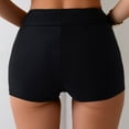 thumbnail image 4 of Zhden Swim Shorts Women 3" Swim Board Shorts High Waisted Bathing Suit Bottoms Adjustable Ruched Side Bikini Shorts（Black,XL）, 4 of 7