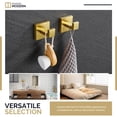thumbnail image 3 of Angle Simple Towel Hook Matte Black, SUS 304 Stainless Steel Coat Robe Hook, Bathroom Hand Towel Hanger for Wall, 3 of 9