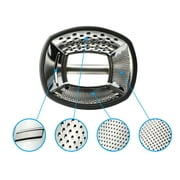 Professional Box Grater, Stainless Steel with 4 Sides, Best for Parmesan Cheese, Vegetables, Ginger, XL Size, Black
