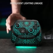 Funlab Video Game Pro Controller with Charging Dock Compatible with Switch/2/OLED, Steam Deck & PC, Black