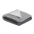 thumbnail image 4 of Cozy Tyme Colette Flannel Reversible Jacquard Throw - Super Soft Solid Color 60"x 70" Dark Grey, 4 of 11