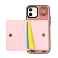 thumbnail image 5 of Allytechgroup Stylish iPhone 11 Wallet Case, Secure Phone Case for Apple iPhone 11, Multi-functional and Durable, Ring Holder Hand Wrist Stand Shockproof Case for Women Men, Pink, 5 of 7