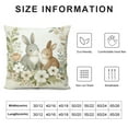 thumbnail image 5 of QZHH Easter Rabbit Flower Buffalo Plaid Be Hoppy Throw Pillow Cover, Polka Dot Bird Be Kind Cushion Case Decoration for Sofa Couch, 5 of 5