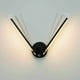 thumbnail image 1 of Aplique de Baño con Interruptor, 2 Bombillas, 12W, LED para Espejo de Baño de 73cm, Luz LED Doble, Brazo Giratorio de 300° (Negro 3000K), 1 of 1