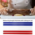 thumbnail image 2 of Silicone Measuring Dough Thickness Strips 18Inch,Rolling Pin Guides Set,Spacers Sticks for Baking,Pizza,Pastry,3 Size, 2 of 10