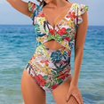 thumbnail image 2 of 2025 Plus Size Swimwear,Women's And Shielding Two Piece Swimsuit For Women With Straps, 2 of 4