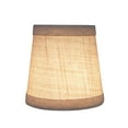 thumbnail image 2 of Aspen Creative 32713-5 Small Hardback Empire Shape Chandelier Clip-On Lamp Shade Set (5 Pack), Transitional Design in Off White, 4" bottom width (3" x 4" x 4"), 2 of 7