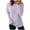 Purple, variant on Admvng Sweaters for Women Long Sleeve Round Neck Solid Textured T Shirts,Sizes S-2XL