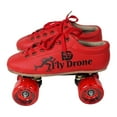 thumbnail image 4 of Fly Drone Patins à Chaussures Quad Haute Vitesse pour Utilisateurs Professionnels et Intermédiaires, Ajustés avec Roulements de 7mm 2rs et Roues en Pu de 65mm pour Tous les Groupes d'Âge Garçons et Filles (Rouge-3 Uk (Longueur des Pieds 23 cm), 4 of 5