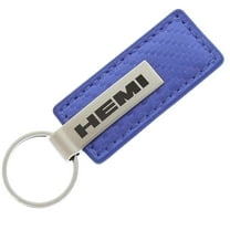 AutoGold Chrysler Dodge Ram Hemi Blue CF Carbon Fiber Leather Key Chain Ring Tag Fob KC1553.HEM