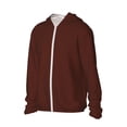 thumbnail image 2 of Gaeub Brown Men's and Women's UPF 50+ Long-Sleeved Sun Protection Clothing, Fishing Shirt Long Sleeve Zip - XX-Large, 2 of 9