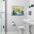 thumbnail image 2 of Farmhouse Bathroom Flower Decor Wall Art Every Day is A Gift Butterfly Floral Inspirational Quotes Pictures Wall Decor Canvas Painting Prints Artwork Home Decorations Framed for Bedroom 16"x12", 2 of 6