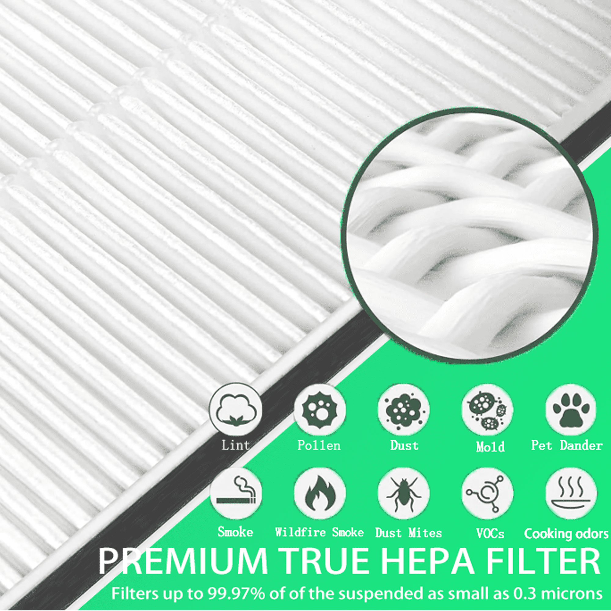 4 pack F1 HEPA Replacement Filter, Compatible with 3M Filtrete Air Purifier Models FAP-C01-F1,FAP-T02-F1, FAP-C01BA-G1, FAP-T02WA-G1, FAP-ST02W and FAP-ST02N – NOT for F2 or A2 Models