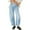 Light Blue, variant on Sherrylily Women Baggy Boyfriend Jeans Pant Vintage Wide Leg Mid Rise Barrel Denim Fashion Ankle Pants
