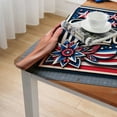 thumbnail image 4 of America Flag Table Cover,Fitted Tablecloth forTable Washable Elastic Stretch Patio Tablecloths, Blue Red Table Cloth for Cocktail, 4 of 7
