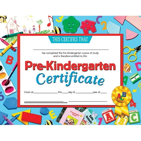 UPC: 0734675200280 | Pre-Kindergarten Certificate 8.5 x 11 Pack of 30