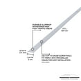 thumbnail image 3 of M-D Building Products 78121 3/4 In. X 72 In. Silver Aluminum Seam Binder w/ Screw Nails, 3 of 5