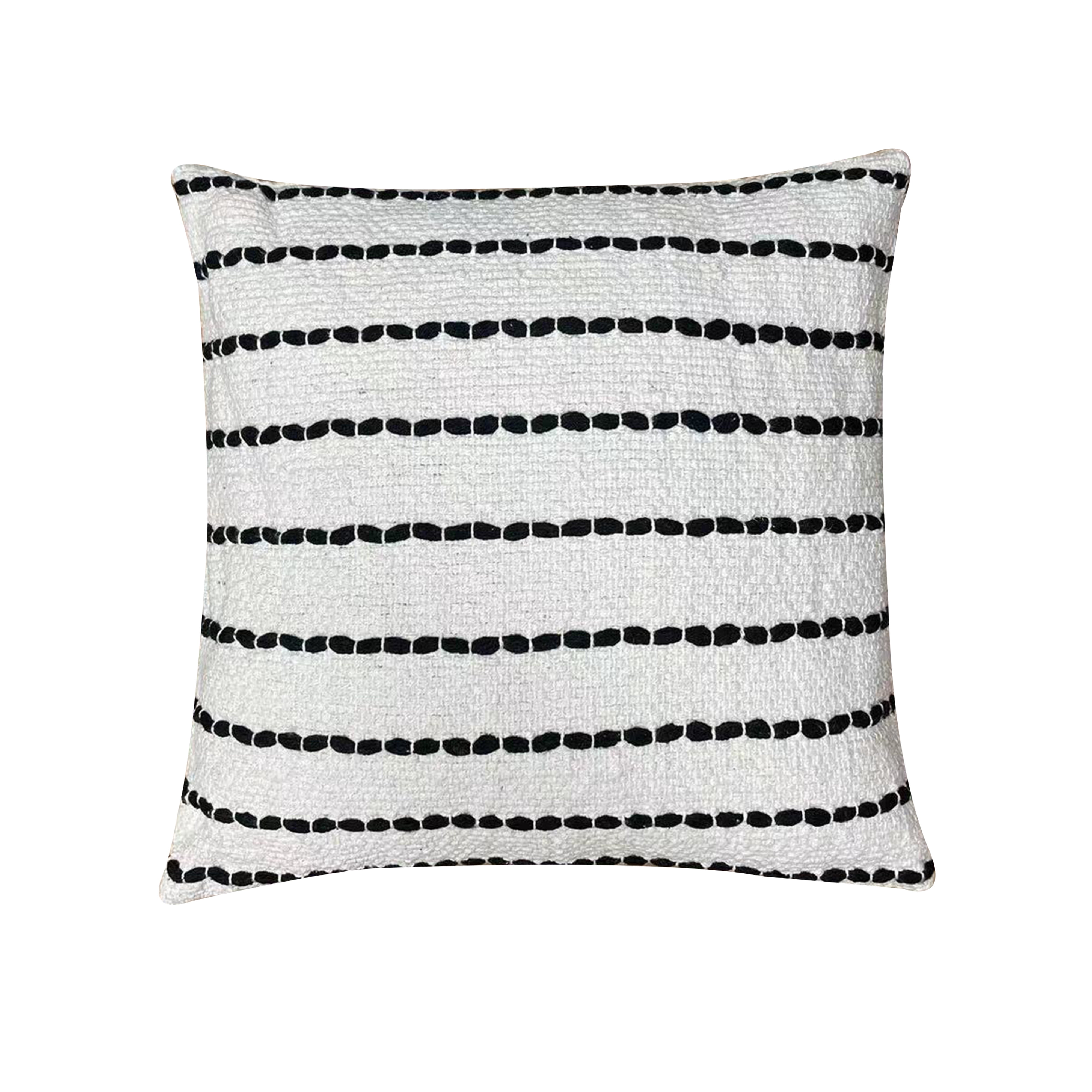 Marta Cotton Decorative Throw Pillow 18x18" Beige 1 pack