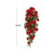 thumbnail image 5 of Flores artificiales de ratán para decoración de pared, rosas para colgar en la pared, accesorios de decoración para el hogar, corona de flores decorativas para bodas y Navidad, 5 of 5