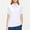 White, variant on Blczomt Womens Tops Polo Short Sleeve Collared Shirt 2025 Solid Color Green Quick Dry Womens Blouses Dressy Casual