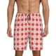 thumbnail image 1 of Fotbe Checkered Christmas With Snowflakes Pantalones Cortos de Pijama para Hombre, Ropa de Dormir, Pantalones de Pijama Cortos para Hombre-Large, 1 of 6