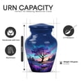 thumbnail image 5 of Yatskia Purple Lavender Grass with Tree Mini Memorial Keepsake Urns for Human Ashes Adult Mother and Father, Little Funeral Urn for Ashes Adult Male, (Classic Pack of 2, 3 Inch), 5 of 8