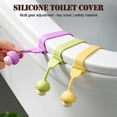 thumbnail image 4 of Pekkaxy Silicone Toilet Seat Lifter, 9.36 in, Hygienic Handle for Touch-Free Lifting, Prevents Direct Contact with Public or Home Toilet Seats, 4 of 9