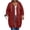 Wine plus size long zip hoodie women a1, variant on thefmos Women's Plus Size Hooded Zip Up Sweatshirt Long Length Solid Color Casual Coat Fashion Fall Winter Outfit, Army Green 2XL