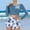 czb# Navy364, variant on CUZIBR Girls Two Piece Swimsuits Long Sleeve Solid Color V-Neck Front Cross Upf 50 Sun Rash Guard Crop Tops High Waist Floral Print Swim Shorts Beachwear Comfortable Bathing Suit,Green,6-7 Years