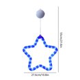 thumbnail image 3 of Luces decorativas para ventanas del 4 de julio con luces para la puerta principal, Día de la Independencia, luces rojas, blancas y azules con ventosa para decoración de interiores y exteriores del hog, 3 of 6