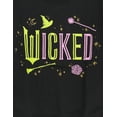 thumbnail image 4 of Wicked Elphaba Glinda Fleece Pullover Sweatshirt and Flare Leggings Outfit Set Toddler to Big Kid, 4 of 5
